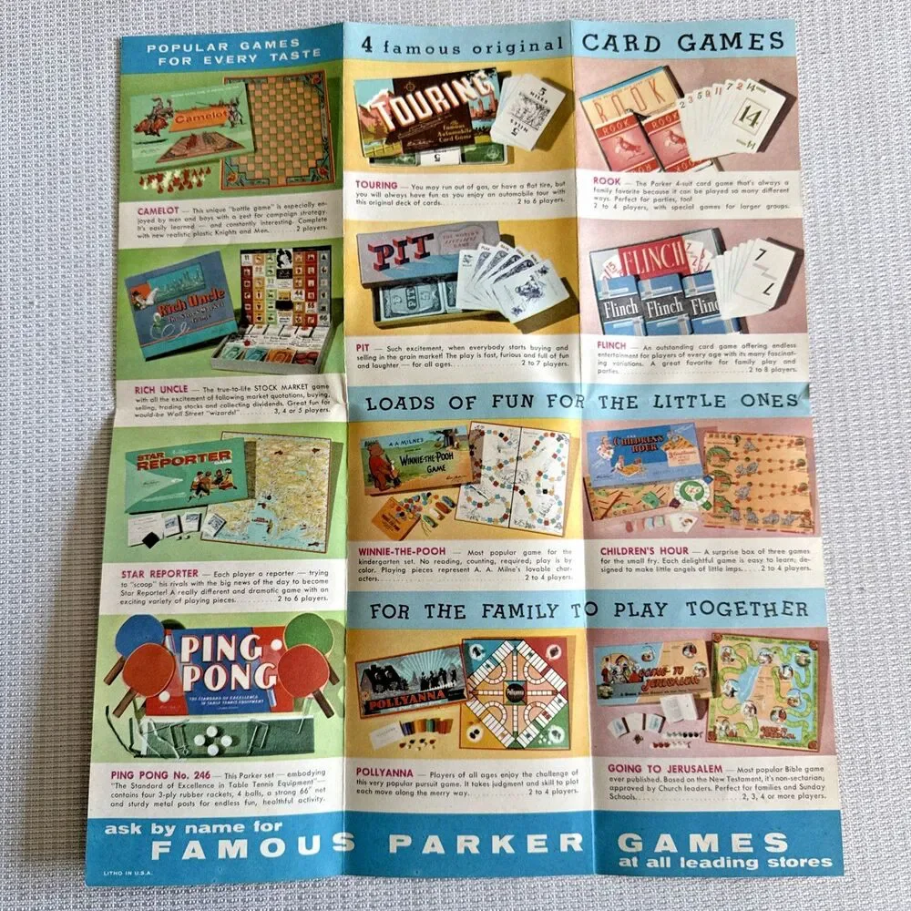 Vintage 1955 Careers The Game By Parker Brothers Board Game
